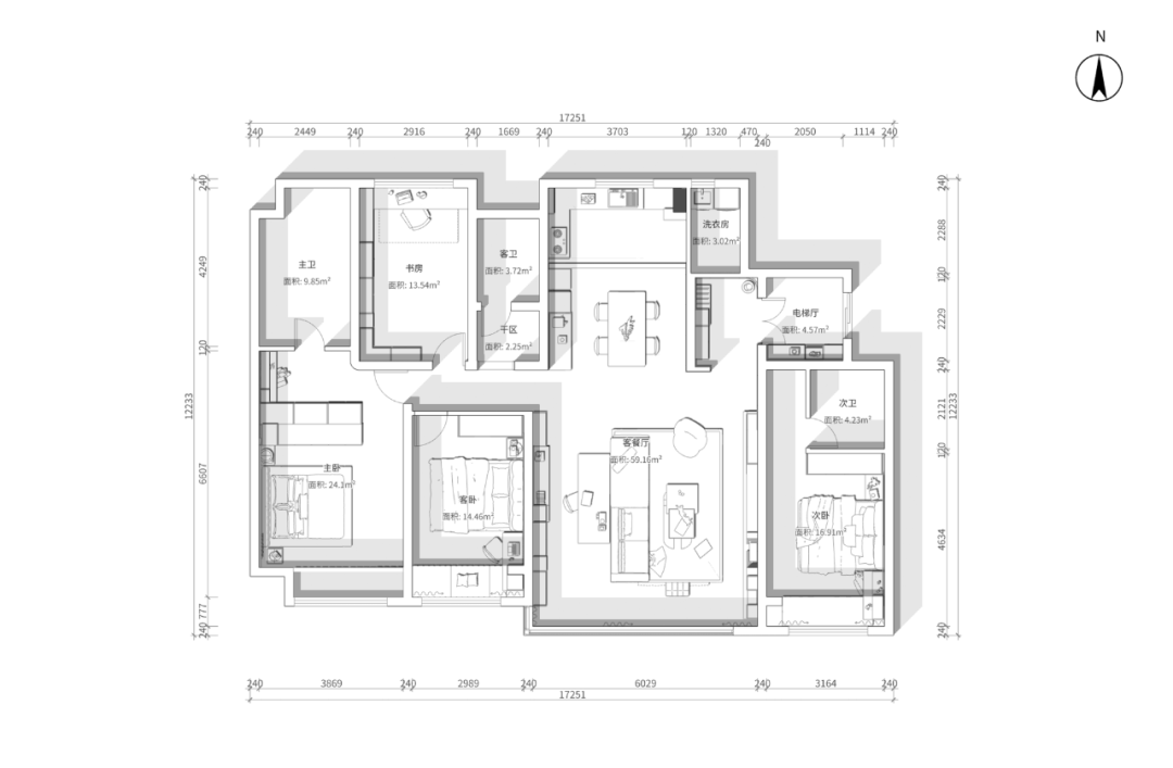 未嘉定制｜185m²笠泽之星，设计方案分享