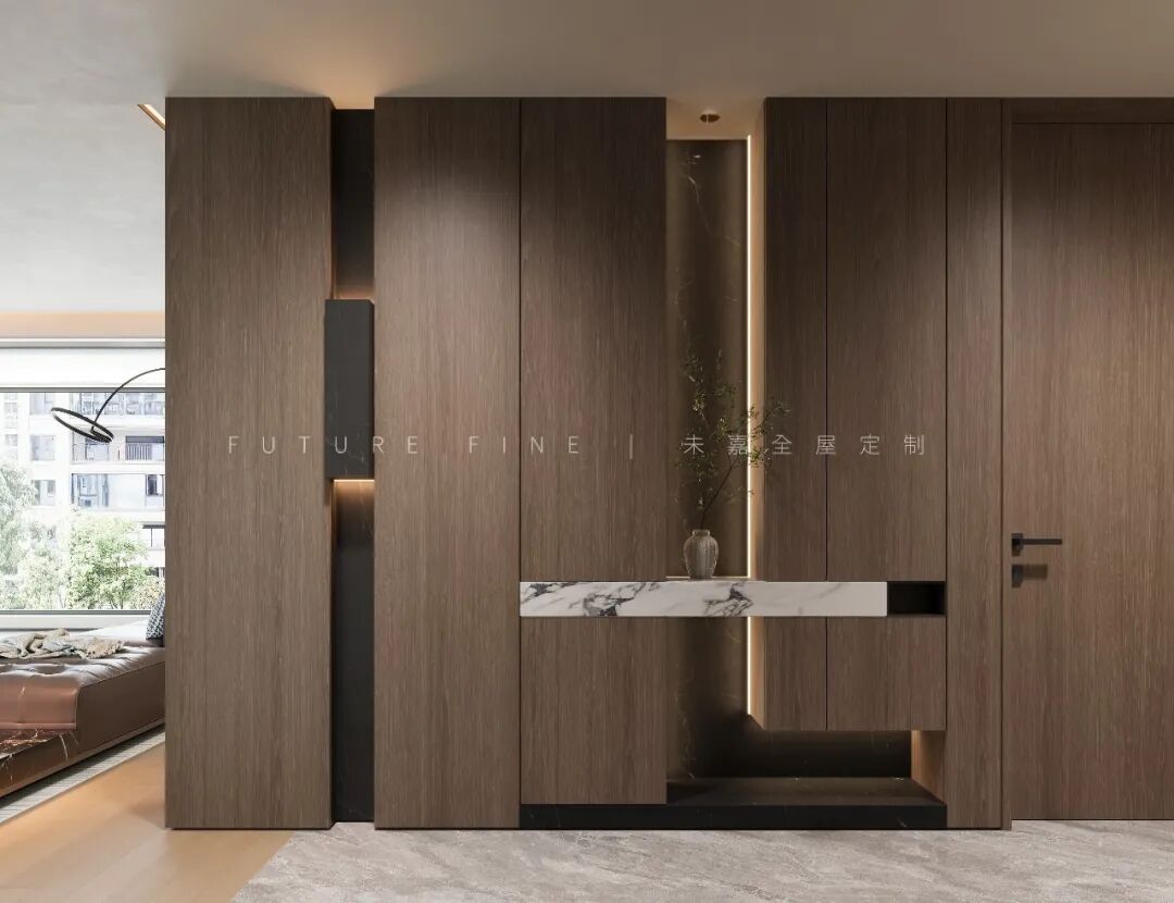 未嘉定制 | 拾月璟庭197m²,意式极简设计方案